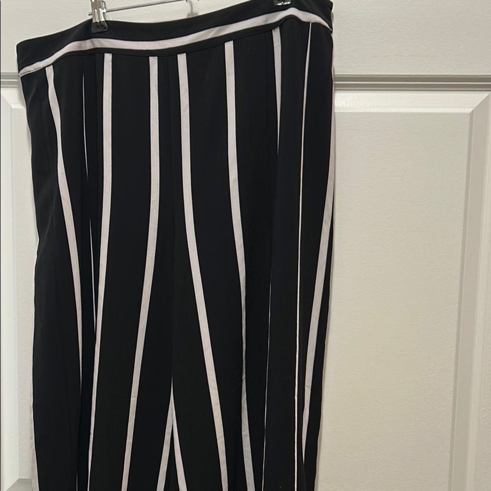 Who What Wear Monochrome Striped Trousers